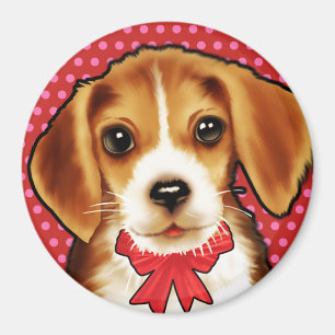 Custom Magnet schattige Beagle pup.