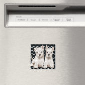 Custom Magnet schattige puppy karakters. (Insitu (Vaatwasser))
