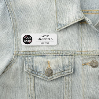 Custom Magnetic Name Tag with Logo – Pin or Magnet