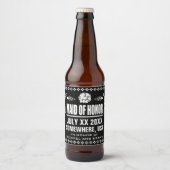 Custom Maid of Honor Bier Etiket (Voorkant)