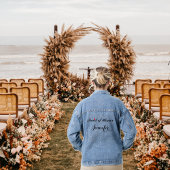 Custom Maid of Honor Bruiloft Bachelorette Party Denim Jacket