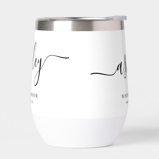 Custom Maid of Honor Script Kalligrafie Naam (Links)