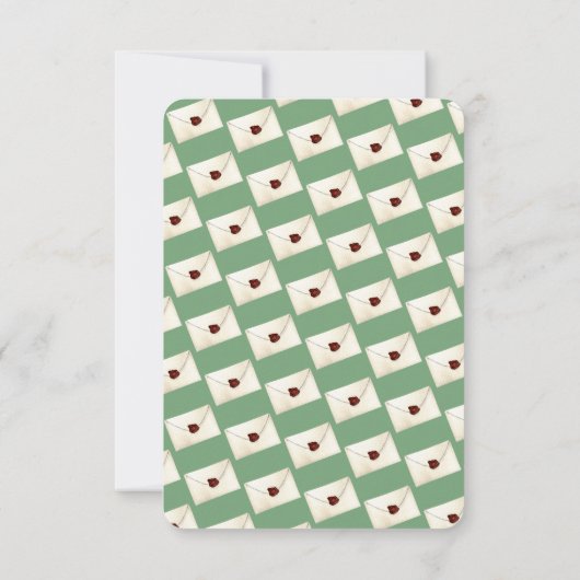 Custom Mail Carrier Waterverf House Bedankkaart (Achterkant)