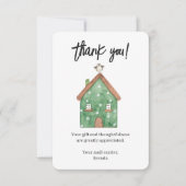 Custom Mail Carrier Waterverf House Bedankkaart (Voorkant)