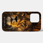 Custom Majestic Lion Case-Mate iPhone Case (Achterkant (horizontaal))