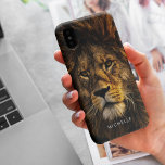Custom Majestic Lion Case-Mate iPhone Case<br><div class="desc">Custom majestueuze leeuw gezicht ontwerp met de felle maar verbluffend mooie koning van het oerwoud. Gebruik de personaliseer functie om jouw namen toe te voegen of laat het leeg voor een duidelijke dekking. Maakt een geweldig cadeau voor familie,  vrienden en iedereen als het vakantieseizoen nadert.</div>