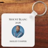 Custom Majestic Mont Blanc French Alps View Sleutelhanger (Achterkant)