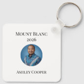 Custom Majestic Mont Blanc French Alps View Sleutelhanger (Achterkant)