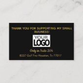 Custom - Make-up artiest met goud & heet roze Visitekaartje (Achterkant)