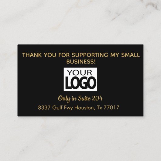 Custom - Make-up artiest met goud & heet roze Visitekaartje (Achterkant)