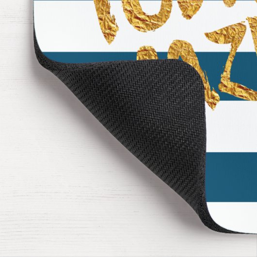 Custom Make Vandaag Verbazingwekkende Marine en Go Muismat (Hoek)