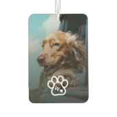 Custom Make Your Own Pet Photo Potrait Monogram Luchtverfrisser (Achterkant)