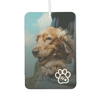 Custom Make Your Own Pet Photo Potrait Monogram Luchtverfrisser