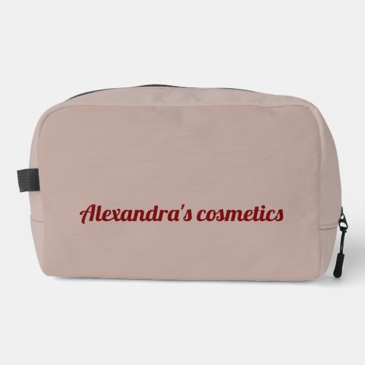 Custom Makeup & Cosmetic Bag – Name Gift Toilettasje (Voorkant)