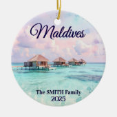 Custom Maldives Family Vacation Keramisch Ornament (Voorkant)