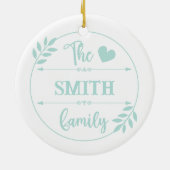 Custom Maldives Family Vacation Keramisch Ornament (Achterkant)