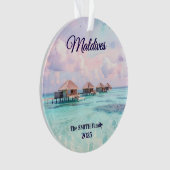 Custom Maldives Family Vacation Ornament (voorkant)