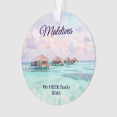 Custom Maldives Family Vacation Ornament (voorkant)