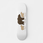 Custom Mama Bear With 2 Kid Names Mothers Day Gift Persoonlijk Skateboard (Voorkant)