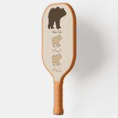 Custom Mama Bear With 2 Kid Names Mothers Day Gift Pickleball Paddle (Links)