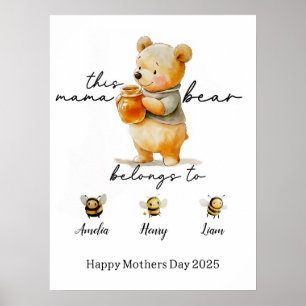 Custom Mama Beer Ingelijste Poster, Mama Est met K Poster