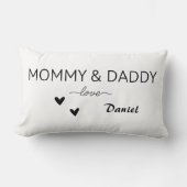 Custom Mama & Daddy Love Kussen (Voorkant)