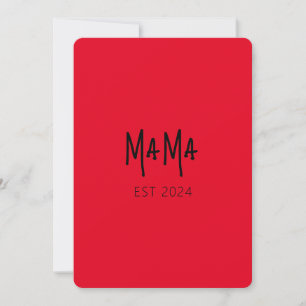 Custom Mama Est 2024 - gepersonaliseerd Kaart