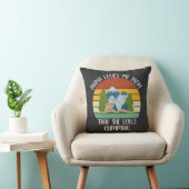 CUSTOM Mama houdt meer van me dan van haar Camping Kussen (Stoel)