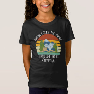 CUSTOM Mama houdt meer van me dan van haar Camping T-shirt