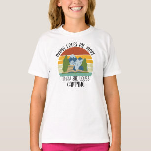 CUSTOM Mama houdt meer van me dan van haar Camping T-shirt