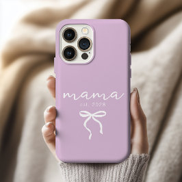 Custom Mama Lilac Phone Case Gift for New Moms
