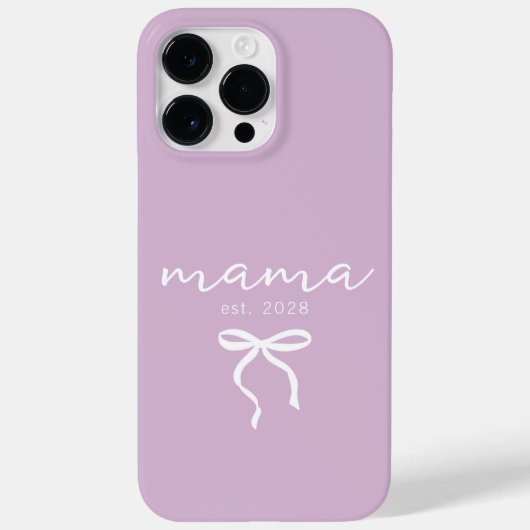 Custom Mama Lilac Phone Case Gift for New Moms (Achterkant)