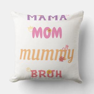 Custom Mama Moeder Borstel Sinds Jaar Gift T-Shi Kussen