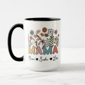 Custom Mama Mug Featuring Her Kids' Names Mok (Links)