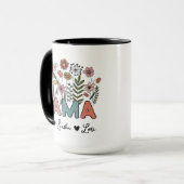 Custom Mama Mug Featuring Her Kids' Names Mok (Voorkant links)