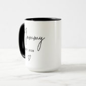 Custom Mama Mug, Minimalist Mug for New Moms Mok (Voorkant links)