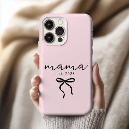 Custom Mama Pink Phone Cover Gift for New Moms