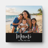 Custom Mami Established Modern Script Photo Fotoplaat (Voorkant)