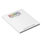 Custom Mammo Technologist Mammography Tech Gifts Notitieblok (Schuin)