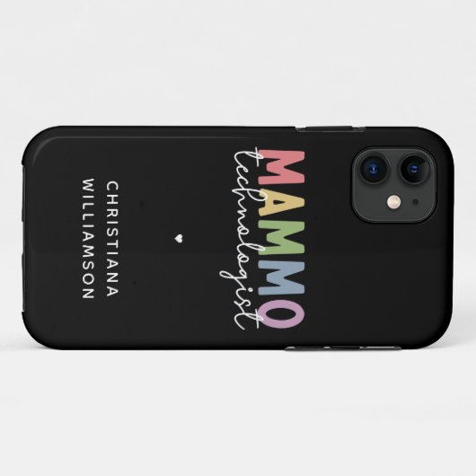 Custom Mammo Technoloog Mammography Tech Case-Mate iPhone Case (Achterkant (horizontaal))
