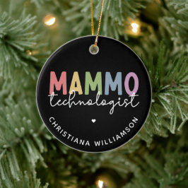 Custom Mammo Technoloog Mammography Tech Keramisch Ornament
