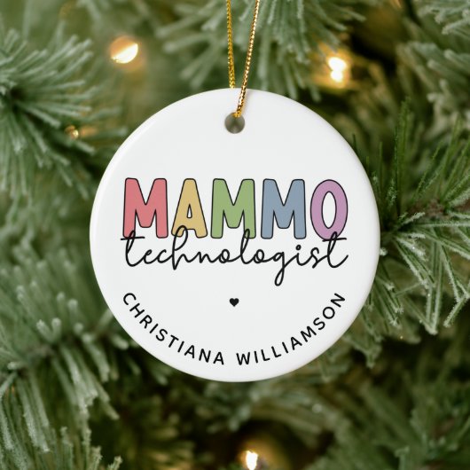 Custom Mammo Technoloog Mammography Tech Keramisch Ornament (Boom)