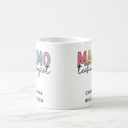 Custom Mammo Technoloog Mammography Tech Koffiemok (Center)