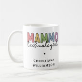 Custom Mammo Technoloog Mammography Tech Koffiemok (Links)
