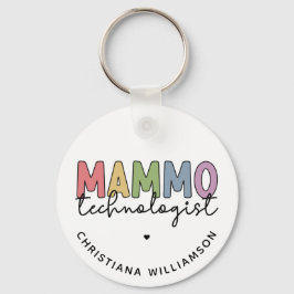 Custom Mammo Technoloog Mammography Tech Sleutelhanger