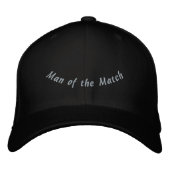 Custom Man of the Match-Hat Champion Player  Geborduurde Pet (Voorkant)
