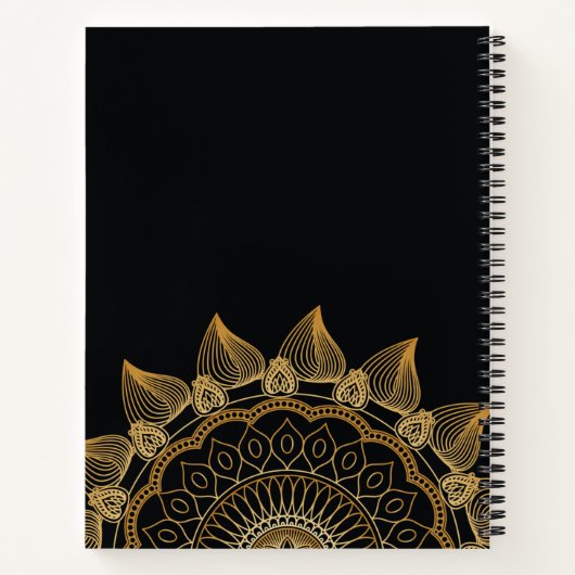 Custom Mandala Journal Notitieboek (Achterkant)