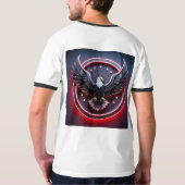 Custom Mannen Tattoo Art T-shirt - Bold, Edgy Desi (Achterkant)