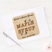 Custom Maple Syrup Business Product Sticker (Envelop)