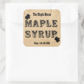 Custom Maple Syrup Maple Leaf Business Sticker (Tas)